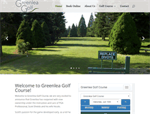 Tablet Screenshot of greenleagolfcourse.com